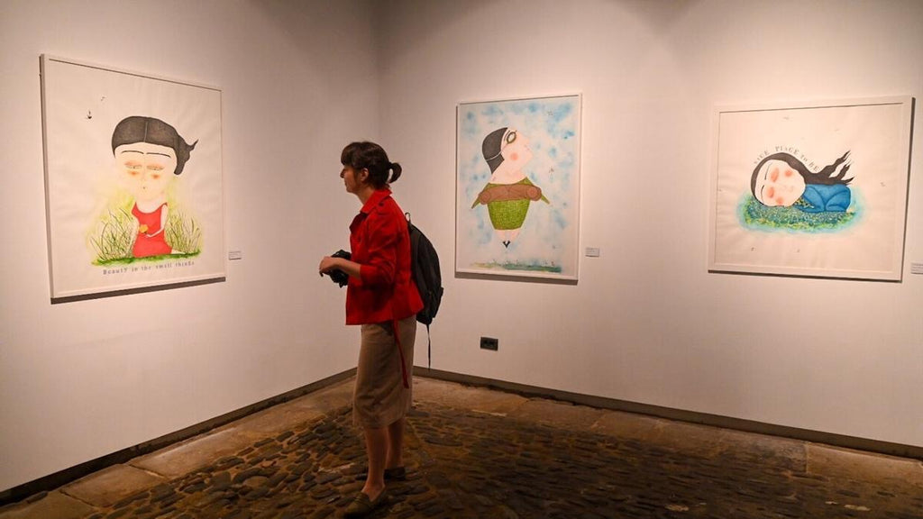 Diálogo entre arte tradicional y digital', de Silvia Sánchez, puede visitarse en Okendo. ARNAITZ RUBIO